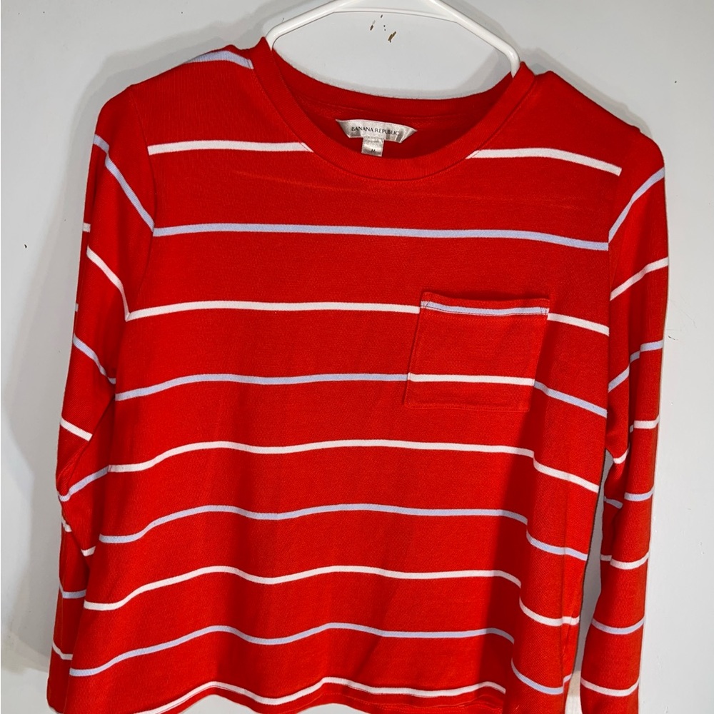 Banana Republic Vibrant Red Knit Top